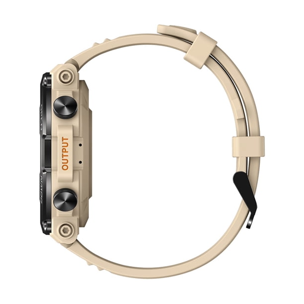 Reloj inteligente resistente al agua con rastreador de actividad física compatible con Bluetooth para hombres (caqui) Likrtyny Para estrenar