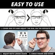 Adjustable Glasses Variable Focus For Reading Distance Vision Eyeglasses