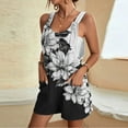 thumbnail image 3 of Mitankcoo Elegant Jumpsuits for Women - Vintage Floral Adjustable Straps Shorts Rompers Spring Romper, 3 of 5