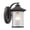 Black, variant on 10 in. Lighting Liam Transitional 1 Light Black Outdoor Wall Sconce - Textured Black