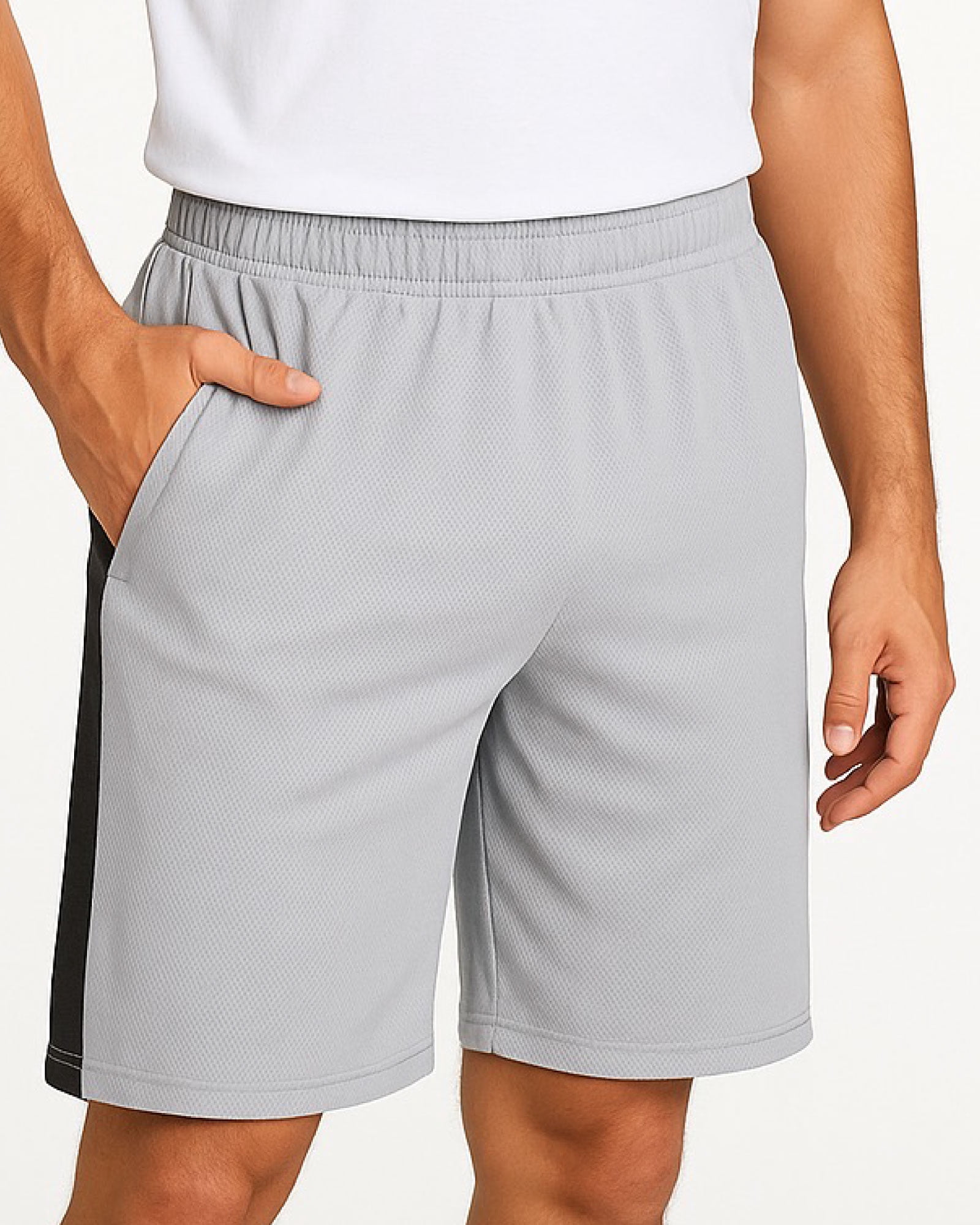 Men's Active Shorts - 3 Pack Athletic Quick Dry Gym Basketball Shorts with Side Pockets and Drawstring (Sizes: S-XL)