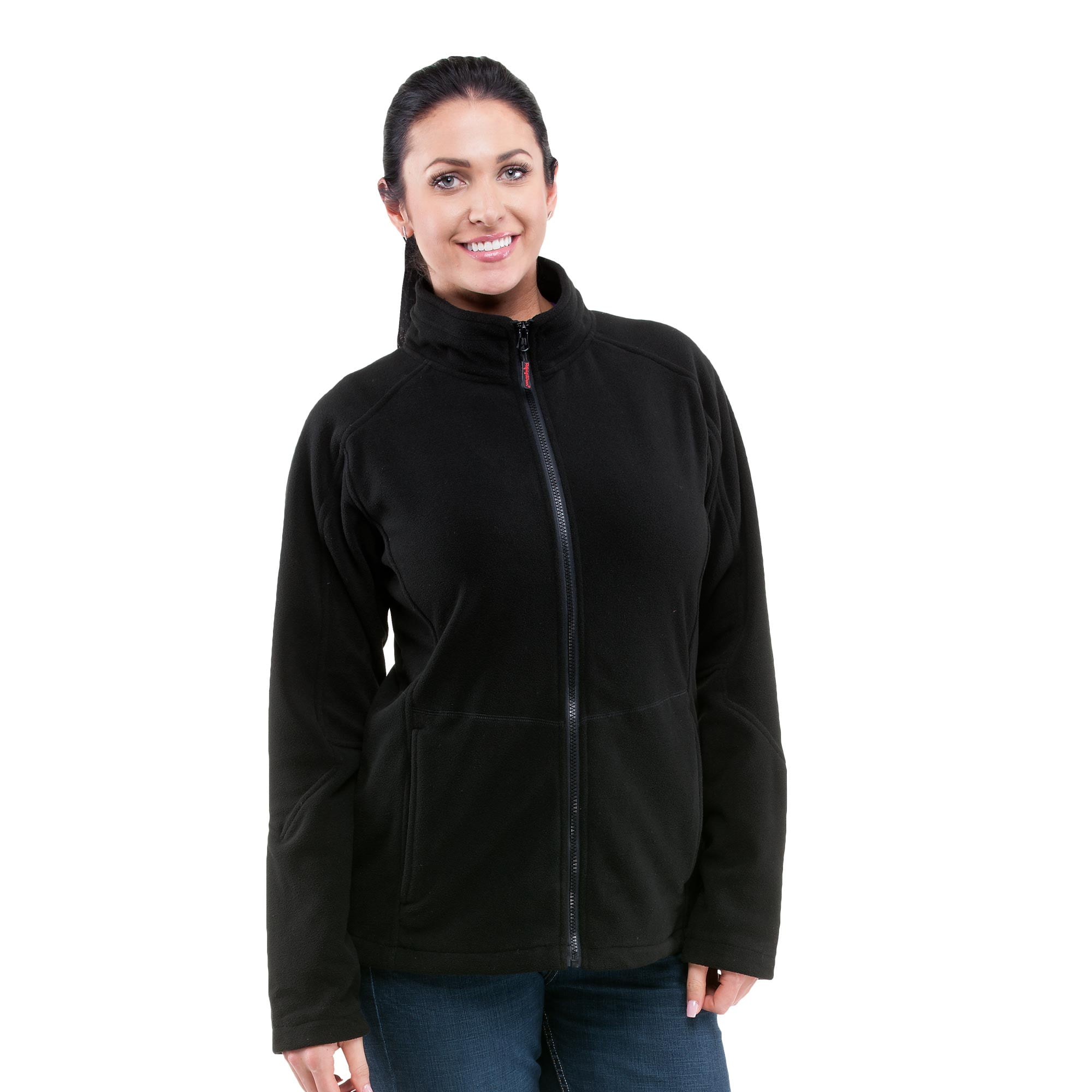 RefrigiWear RefrigiWear Women's Lightweight Full Zip Soft Fleece Jacket with StandUp Collar