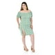 thumbnail image 2 of Vestido floral con abertura Roman Fashion /Tallas Extras, 4280 (Azul flores) azul 38, 2 of 6