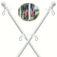 thumbnail image 1 of Feltree Kit de Mât de Drapeau Mural de 6 Pieds avec Anneau Rotatif à 360°, Mât de Drapeau Extérieur Réglable en Acier Inoxydable pour Maison, Jardin, Cour, 1 of 8