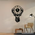 thumbnail image 4 of Handmadetneonsign Deer Head Wall Clock Unique, Animal Year Date Round Wall Clock, Metal Wall Clock 56251, 4 of 5