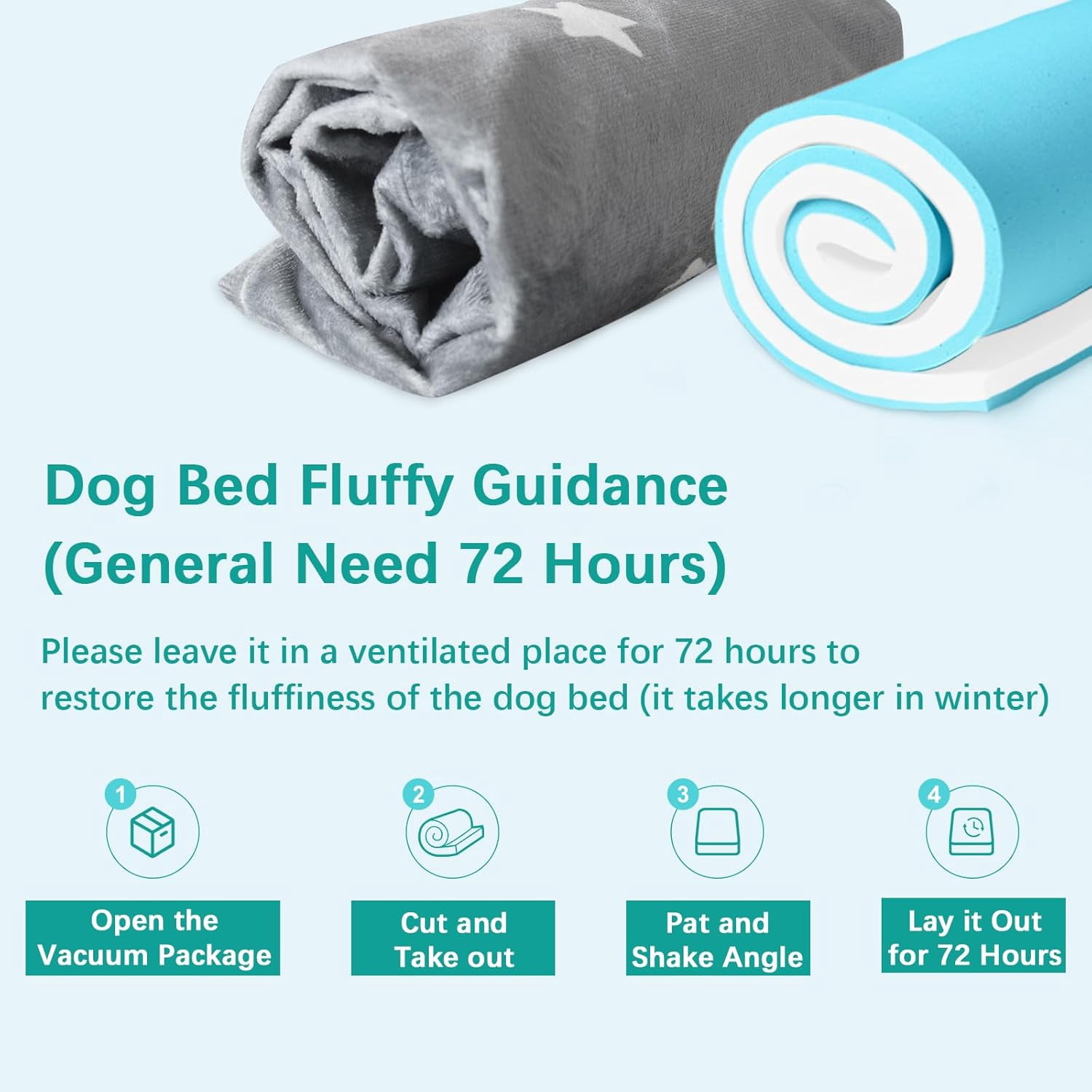 Waterproof Dog Bed for Large/Medium Dog, Memory Foam Orthopedic Dogs Beds & Furniture 38” x 26" x 1.5" for Large Sized Dogs with Anti-Slip & Washable Removable Cover, Soft Flannel Top Pet Beds, Grey