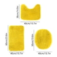 thumbnail image 3 of Bathroom Rugs Bath Rugs Bathroom Rug Set of 3 Soft Anti-Slip Bath Mats U-Shaped Contour Toilet Rug Lid Cover Bathroom Accessories, Pink, 3 of 6
