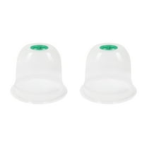 HongHeng 2 Pack Garden Cloche Plant Dome Plant Cover Plastic Humidity Dome Reusable Plant Protector Mini Greenhouse Dome Plastic Plant Bell Cover