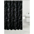 thumbnail image 1 of Polyester Silver Foil Marble Printed Shower Curtain (Black), 1 of 1