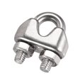thumbnail image 1 of Unique Bargains 316 Stainless Steel Wire Rope Clip Clamp for 0.16inch Diameter Cable, 10 Pack, 1 of 5