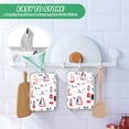 thumbnail image 6 of Nautical-themed Seamless Pattern with Boats Square Insulation Pads 2 Piece Heat Resistant 338 Degrees F Oven Mitts for Kitchen Table BBQ Microwave and Other Cooking Occasions, 6 of 7