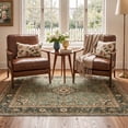 thumbnail image 2 of KUETH 5x7 Low Pile Vintage Style Rug for Living Room, Machine Washable Soft Non Slip Backing Area Rug, JADEBLOOM Rug for Bedroom Dining Room, 2 of 5