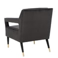 thumbnail image 6 of SAFAVIEH Mara Mid-Century Retro Tufted Accent Chair, Shale, 6 of 11