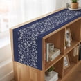 thumbnail image 6 of Table Runners 72 Inches Long Dress Scarves, Japanese Farmhouse Kitchen/Dining Table Runner, Coffee Tablerunners, Navy Blue Country Flowers Leaves Aesthetic 13x72 Inch, 6 of 9