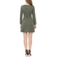 thumbnail image 3 of INSPIRE CHIC Vestido Mini de Manga Larga con Cierre y Corte en A de Cuadros Vintage para Mujeres L Verde Oscuro, 3 of 7