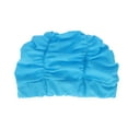 thumbnail image 1 of EeaseCA 1 Pce Protège-Oreilles Imperméable Plissé pour Femmes (Bleu), 1 of 7