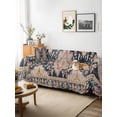thumbnail image 3 of Vintage Boho Couch Cover for Dogs, Middle Century Western Geometric Abstract Art Washable Sofa Covers Slipcover for Pets Dogs Futon Cover, Couch Recliner Covers, Oversized Chair Slipcover 71"x91", 3 of 9