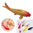 thumbnail image 2 of LAIOWEI Miniature Koi Fish Figurines, Small Plastic Fish, Fake Goldfish Decorations for DIY Fish Tank Dollhouse Miniature Garden Realistic Carp Statues for Creative Landscaping 1Pcs, 2 of 6