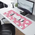 thumbnail image 2 of Long Mouse Pads for Desk,Pink Halloween Ghosts Desk Mats on Top Of Desks, Desk Mouse Pad Extra Large with 3mm Non-Slip Base and Stitched Edge for Gaming,Office,Work,Home 31.5x11.8in, 2 of 5