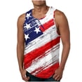 thumbnail image 1 of Tanques para Hombre para el Verano Solto Chaleco Impresión Deportivo Cuello Redondo, Casual, 1 of 6
