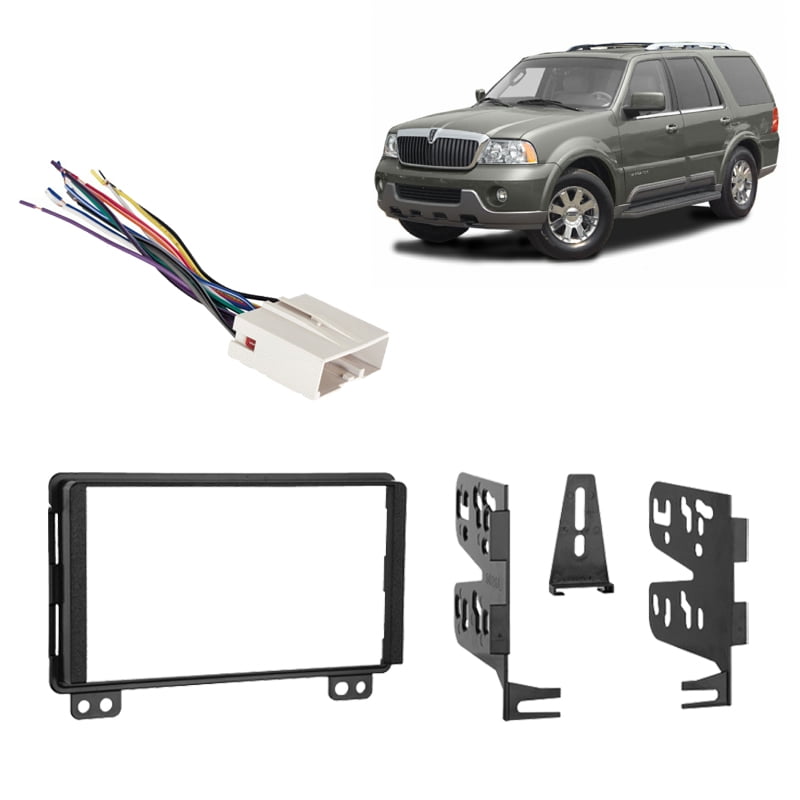 Fits Lincoln Aviator 2003 DDIN Harness Radio Dash Kit ... radio wiring harnesses walmart 