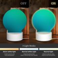 thumbnail image 3 of Daiia Green Turquoise Teal Pattern Acrylic Night Light, LED Touch Light, Bedroom Night Light, Soft Glowing Lamp Perfect Gift for Mother's Day, Birthday, or Christmas, 3 of 9
