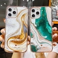thumbnail image 2 of Funda de teléfono con textura de mármol degradado brillante para iPhone 14 11 12 13 Pro Max XR XS Max X 13 14Pro 14 Plus, funda de parachoques a prueba de golpes Tan Jianjun unisex, 2 of 2