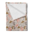 thumbnail image 2 of Floral Vintage Soft Flannel Fleece Throw Blanket, Pattern of Aster Flowers Japanese Garden Botanical Feels, Cozy Plush for Indoor and Outdoor Use, 50" x 70", Pale Eggshell Multicolor, by Ambesonne, 2 of 5