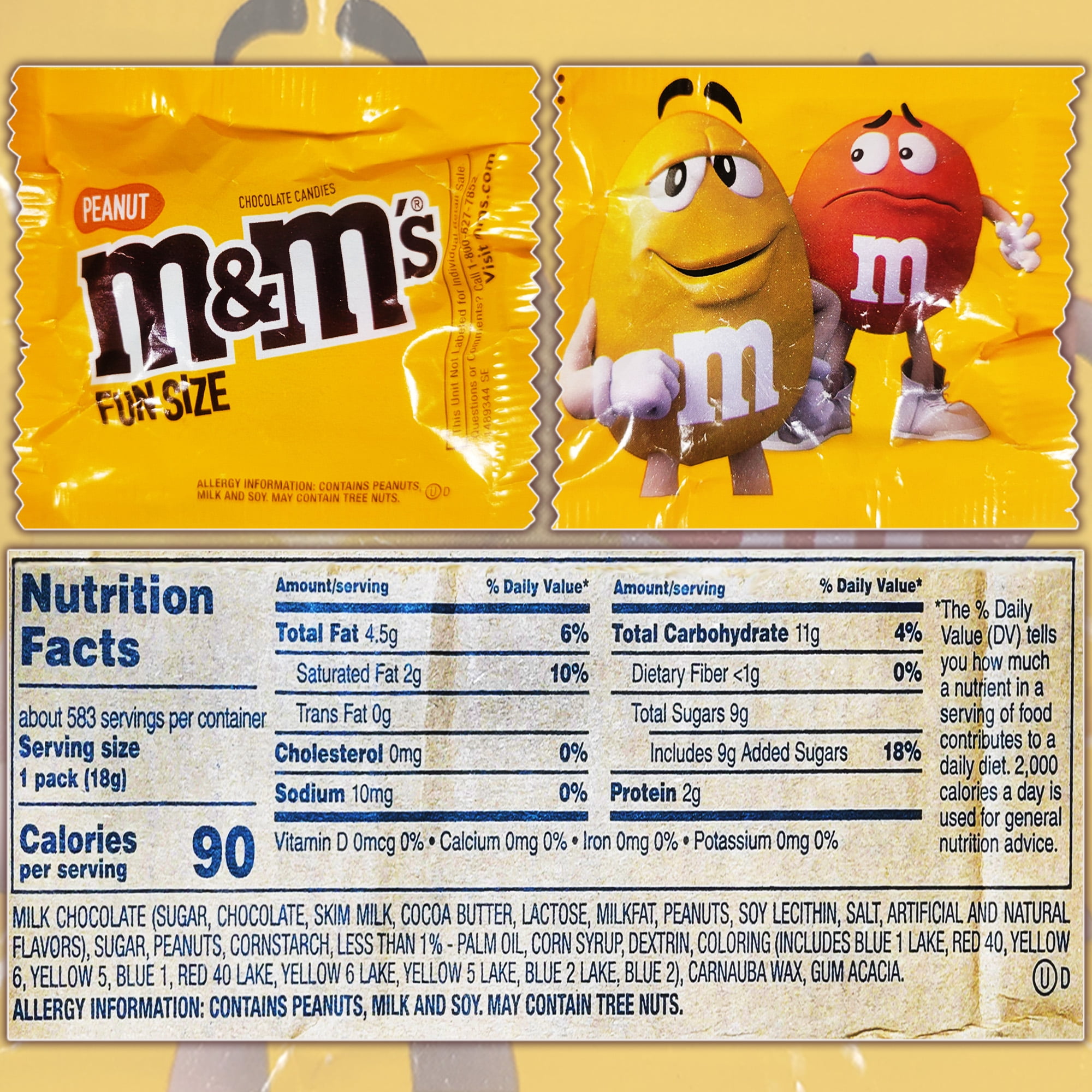 Peanut M&M's Chocolate 8 Pound Bulk Pack - 8 Pounds of Individually Sealed Fun Size Milk Chocolate Peanut M&M's - Halloween, Parties, Work Treat, Lunch Boxes in Cornershop Confections Pack