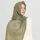 thumbnail image 2 of Nueva bufanda de hijab de jersey modal para mujer, chal elástico, diadema musulmana lisa, bufanda larga de color sólido de moda, pañuelo para el cuello de 180*70 cm, 2 of 4