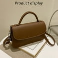 thumbnail image 3 of Women Vegan Leather Handbags Ladies Purse Tote Shoulder Bag,Dark brown，G168120, 3 of 5