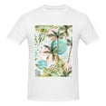 thumbnail image 4 of Bingfone Watercolor Palm Tree Men'S Loose Fit Short-Sleeve Pocket T-Shirt, 4 of 7