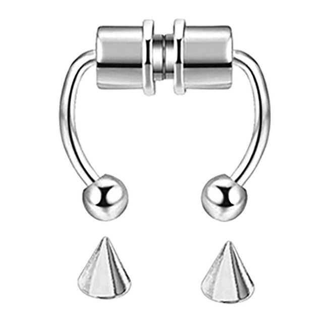 Stainless Steel Nose Ring - Stylish Design, Easy to Install, Durable, Versatile for Daily Wear, Matching Clothes & Wigs, Summer Jewelry