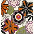 thumbnail image 4 of SAFAVIEH Soho Claire Floral Wool Runner Rug, Ivory/Multi, 2'6" x 8', 4 of 9
