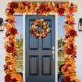 thumbnail image 6 of PEIBang Fall Maple Garland,6 Ft Autumn Fall Leave Vines and Pumpkins,Hanging Vine Garland for Indoor Outdoor Home Decor, 6 of 6