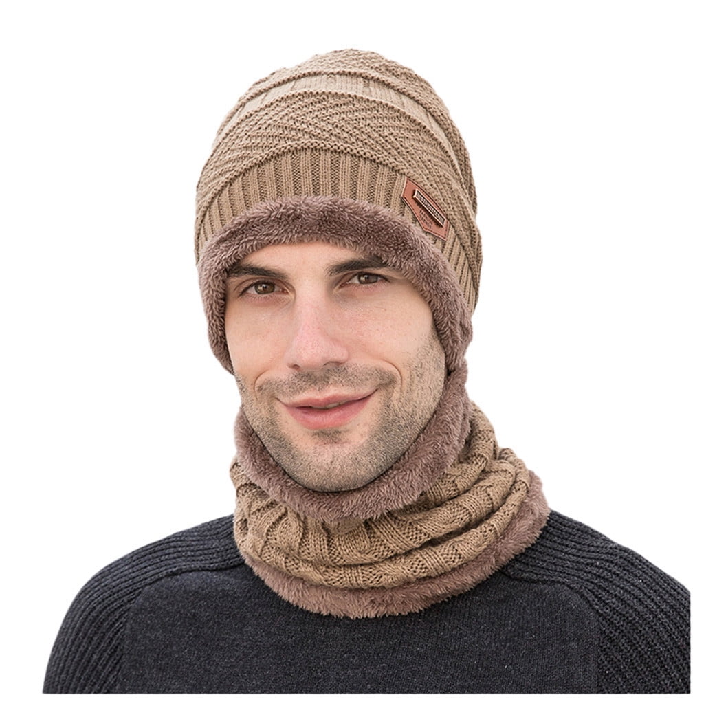 Beshee Winter Hats for Men Thick and Winter Set Hat Men's Cap Plus