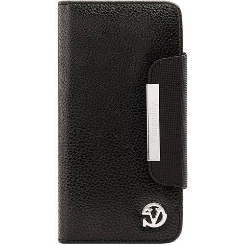 Bailey Dual Magnetic Wallet Case with Wrist Strap for Apple iPhone 6 Plus / 6s Plus [Perfect Fit] (Black)