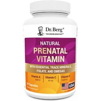 Dr. Berg Natural Prenatal Vitamins for Women - Prenatal Multivitamin, 60 Capsules