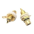 thumbnail image 5 of Panel Mount Gold-Plated RCA Female Plug Jack- Audio Socket 3.5mm AV-Plugs, 5 of 12
