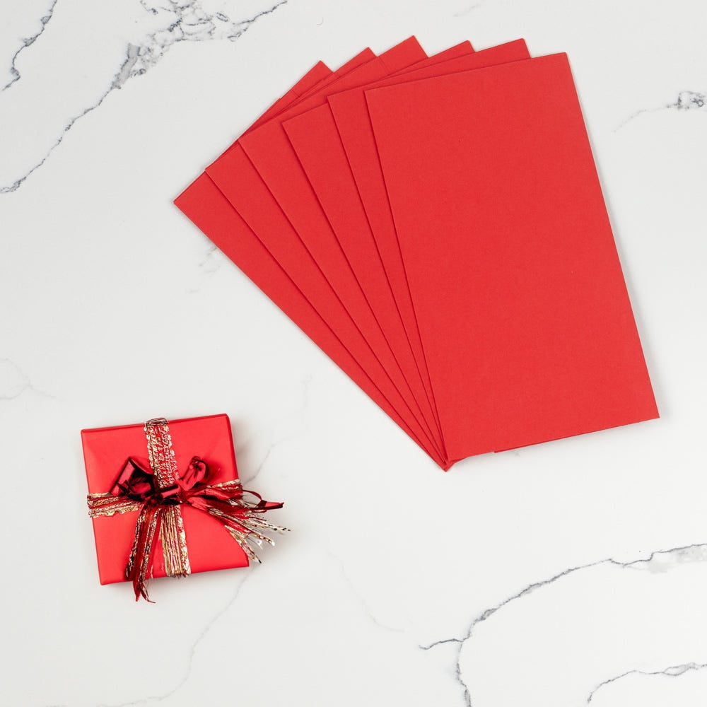 JAM Paper Matte Wrapping Paper Sheets, 30 x 20 per Sheet (25 sq ft Total), Matte Red, 6 Sheets