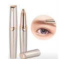 thumbnail image 2 of Recortador de cejas para mujer 2 piezas, removedor de vello de cejas eléctrico para mujeres con maquinilla de afeitar de cejas portátil e indolora para mujeres - Depiladora de cejas segura H, 2 of 5
