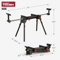 thumbnail image 4 of Hyper Tough Hyper Stack Heavy Duty 500-lb Miter Saw Stand, Supports 10' Boards, 4 of 15