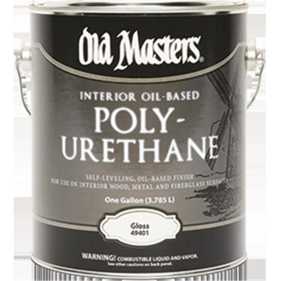 1 gal Old Masters 49401 Clear Polyurethane Interior Oil-Based Finish, Gloss