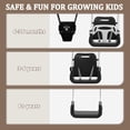 thumbnail image 5 of G TALECO GEAR 2 in 1 Baby Jumpers and Bouncers, Swing Sets for Backyard, Foldable Toddler Swing with Soft Cushion, Blcak, 5 of 9