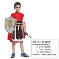 thumbnail image 2 of Disfraces de caballero Guerrero romano para niños, disfraz de gladiador de Guerrero romano griego para niños, regalos para niños, ropa de actuación para Halloween, 2 of 5