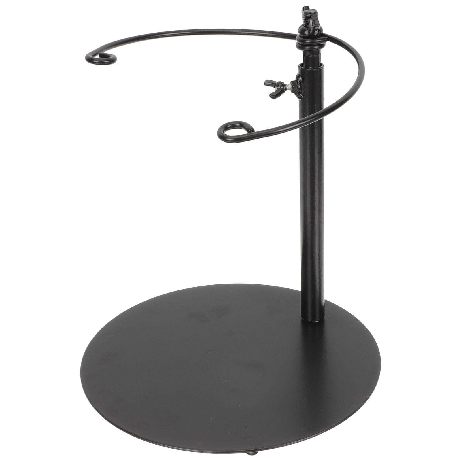 Iron Flower Bouquet Holder - 10" Rust-Proof Desktop Stand for Florist Shop, Wedding Centerpieces (Antique Black)