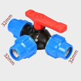 thumbnail image 3 of Válvula de plástico para tubería de agua tipo T, conector rápido para tubería de agua de PE, válvula de bola de 3 vías, 3 of 5