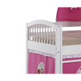 Alaterre Addison White Junior Loft Bed, Pink and White Tent and