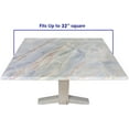 thumbnail image 5 of Elastic Edge Fitted Card Table Size Tablecloths, Marble Pattern Printed on Stain Resistant Polyester Table Cover, for Picnic Camping and Kitchen Dining Party, Fit for 34" x 34"Square Table, 5 of 5