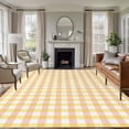thumbnail image 2 of Buffalo Plaid Area Rug 8x10 Washable Rug Non Slip Farmhouse Yellow Checkered Vintage Rustic Large Area Rug Soft Stainresistant Indoor Floor Carpet for Living Room Bedroom Office Dining Room Nursery, 2 of 9